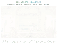 Tablet Screenshot of playagrandebeachclub.com
